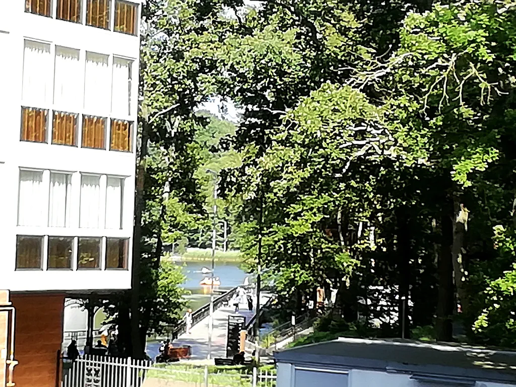 Квартира у моря, с видом на озеро и сосновый бор