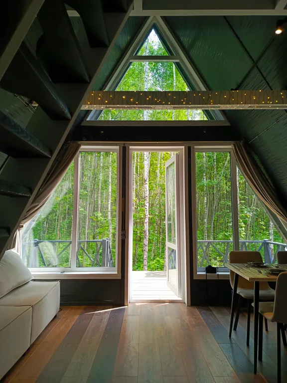 Коттедж Дом Афрейм в лесу — аренда посуточно в Пущино