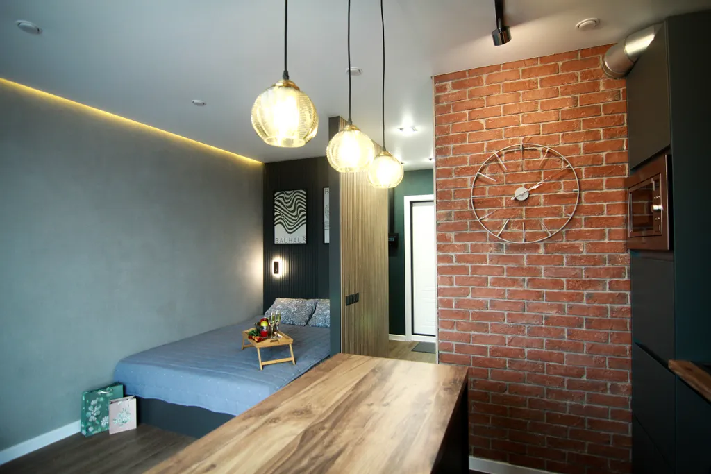 Стильная студия с панорамным видом