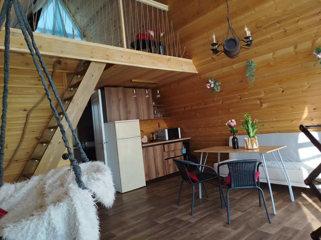 Глэмпинг 45m2 — чан, кухня, Wi-Fi