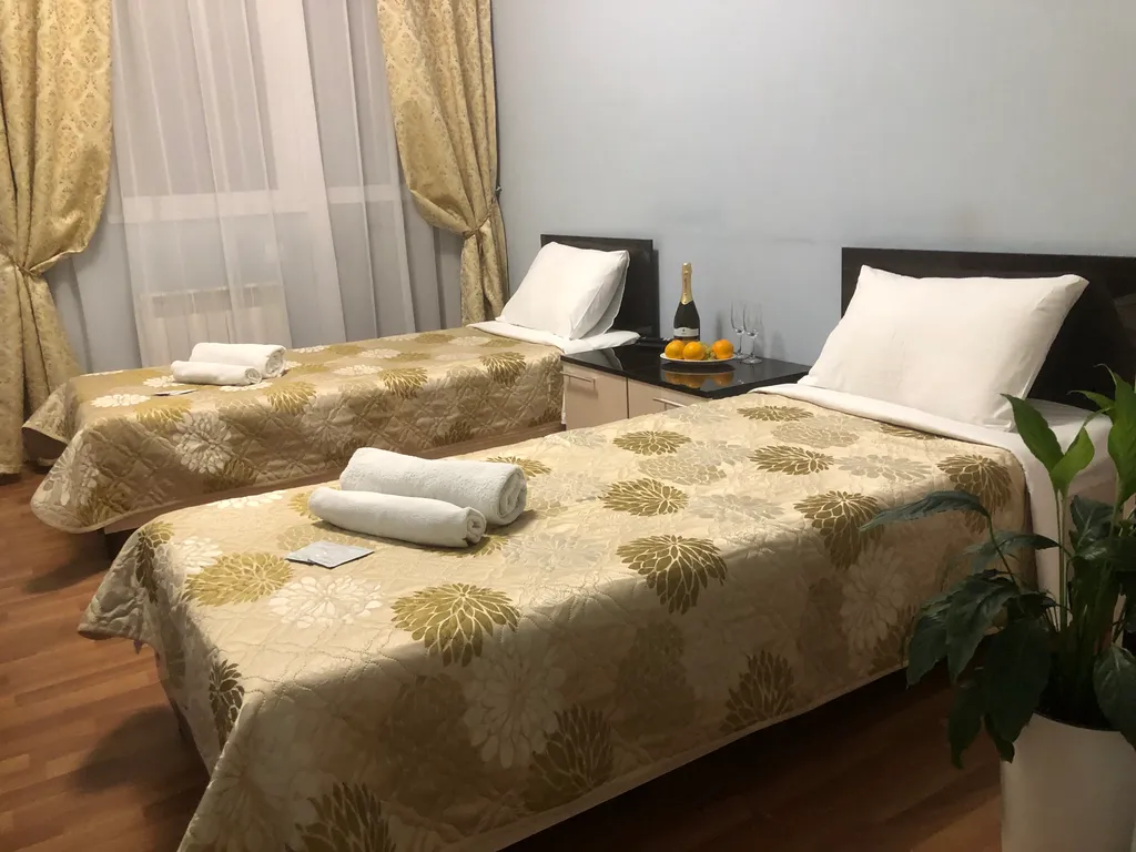 Двухместный номер с раздельными кроватями и балконом