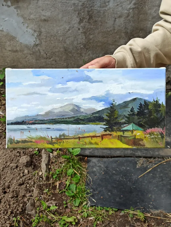 Домик с видом на озеро