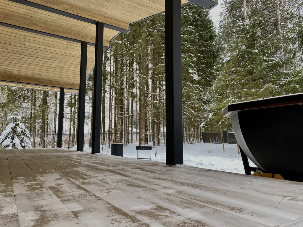 Эко-дом с панорамными окнами #1