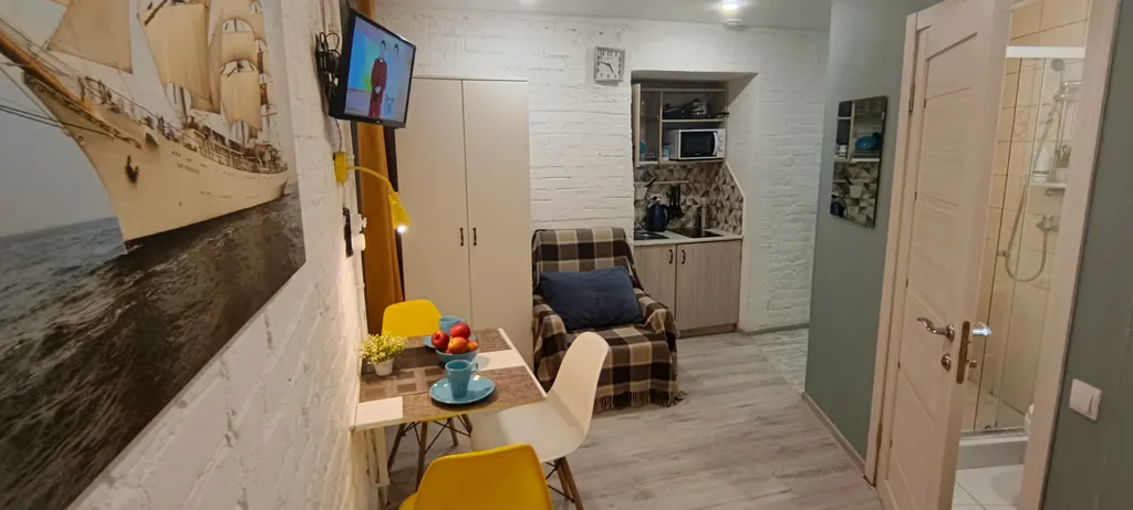 Квартира Уютная квартира-студия в центре Санкт-Петербурга с бесплатной парковко — Санкт-Петербург