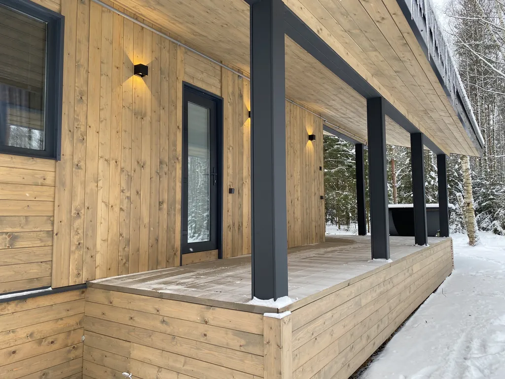 Эко-дом с панорамными окнами #1