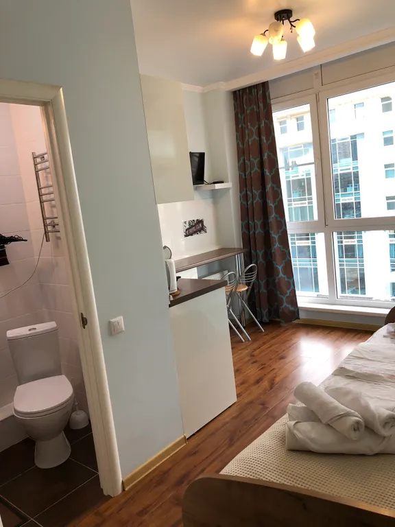 Квартира Квартира Маленькая студия с большим панорамным окном — Краснодар