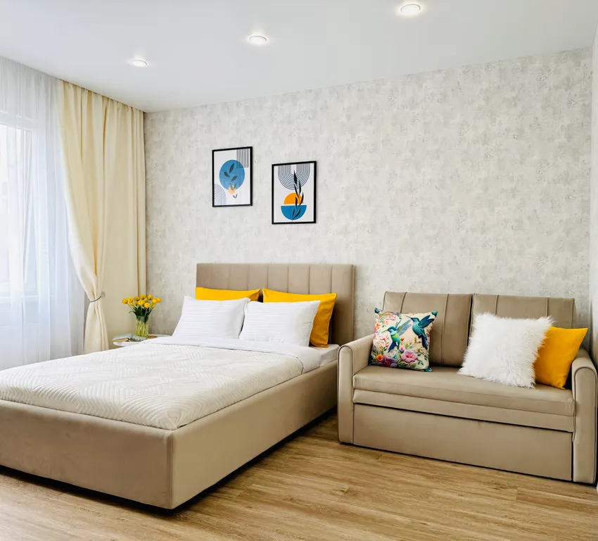 Уютная новая квартира — аренда посуточно в Большое Исаково