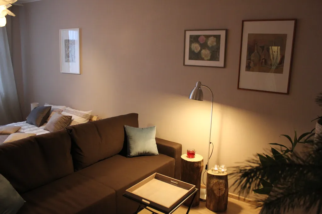 Уютная квартира с камином