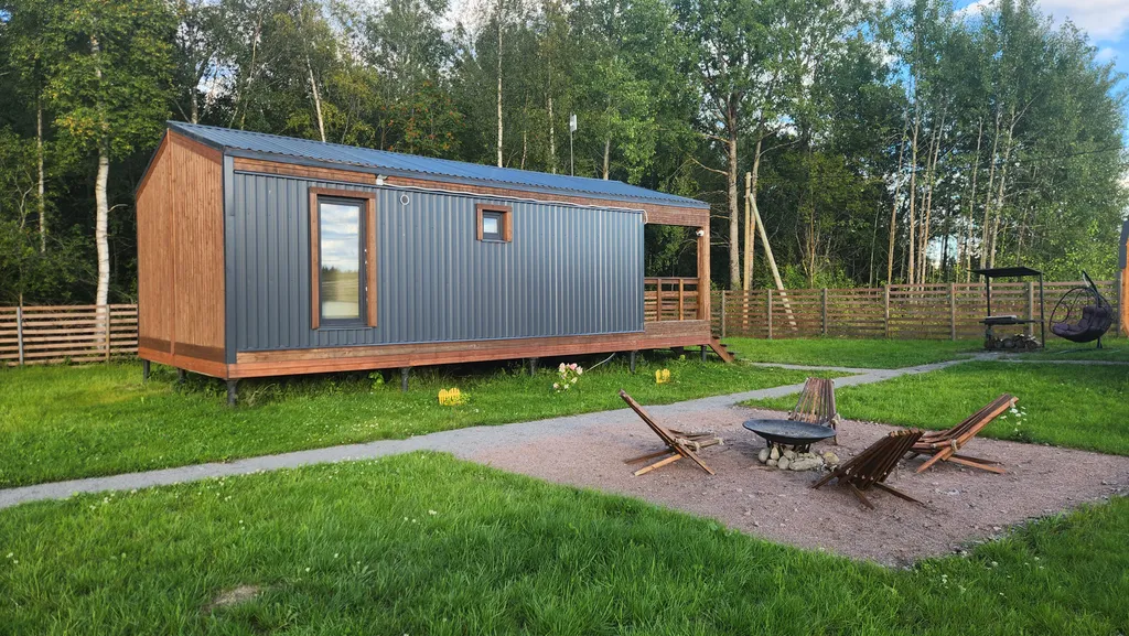 Дом с 2 спальнями и баней рядом с Коробицыно