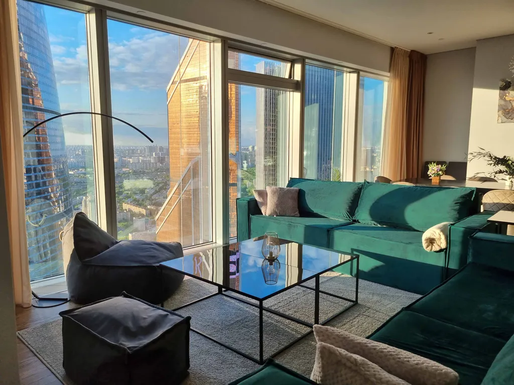 2-комнатные lux апартаменты Москва сити на 54 этаже