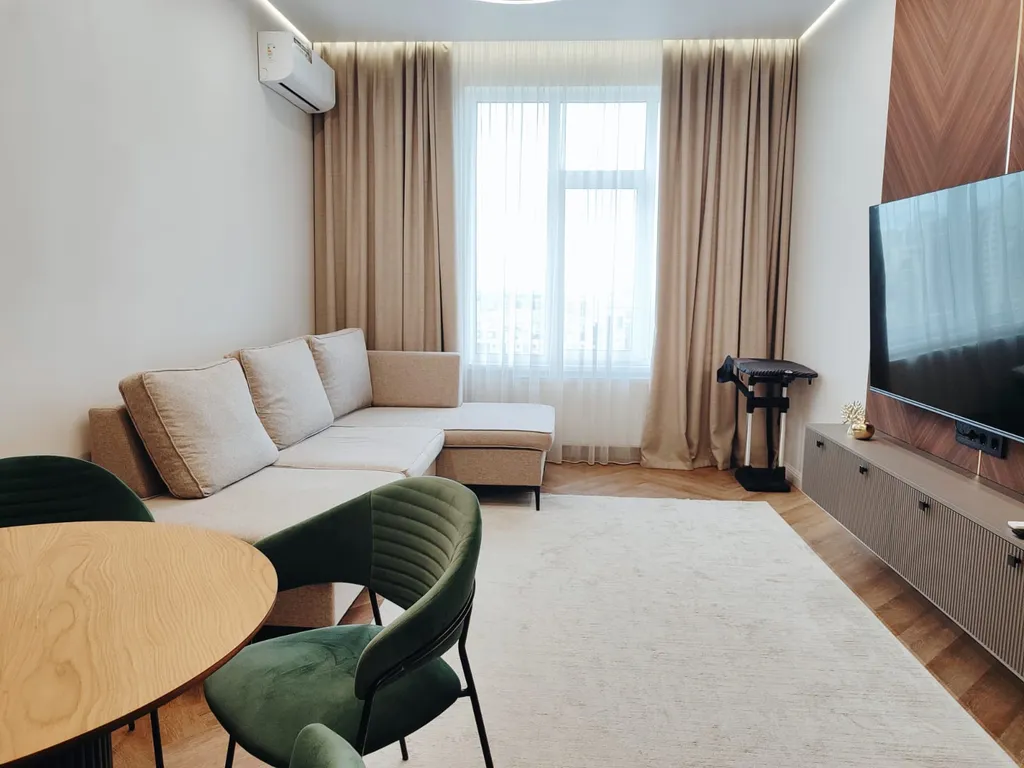 Стильная дизайнерская квартира в центре Левого берега — аренда посуточно в Астана (Нур-Султан)