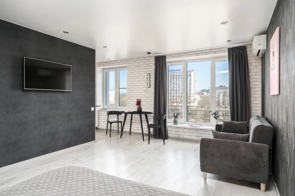 Квартира Квартира Студия в стиле Loft c панорамным видом — Нижний Новгород