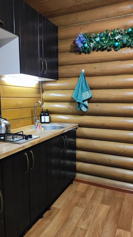 Уютный дом с камином и кедровой баней-бочкой на дровах