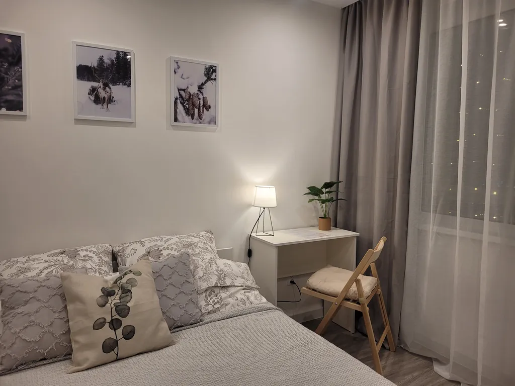 Уютная квартира с панорамным видом на город и Кольский залив