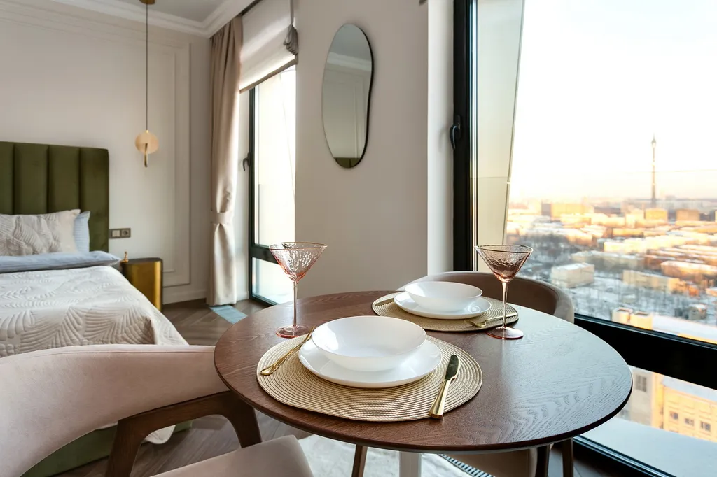 Квартира Квартира Видовая студия у метро Дмитровская — Москва