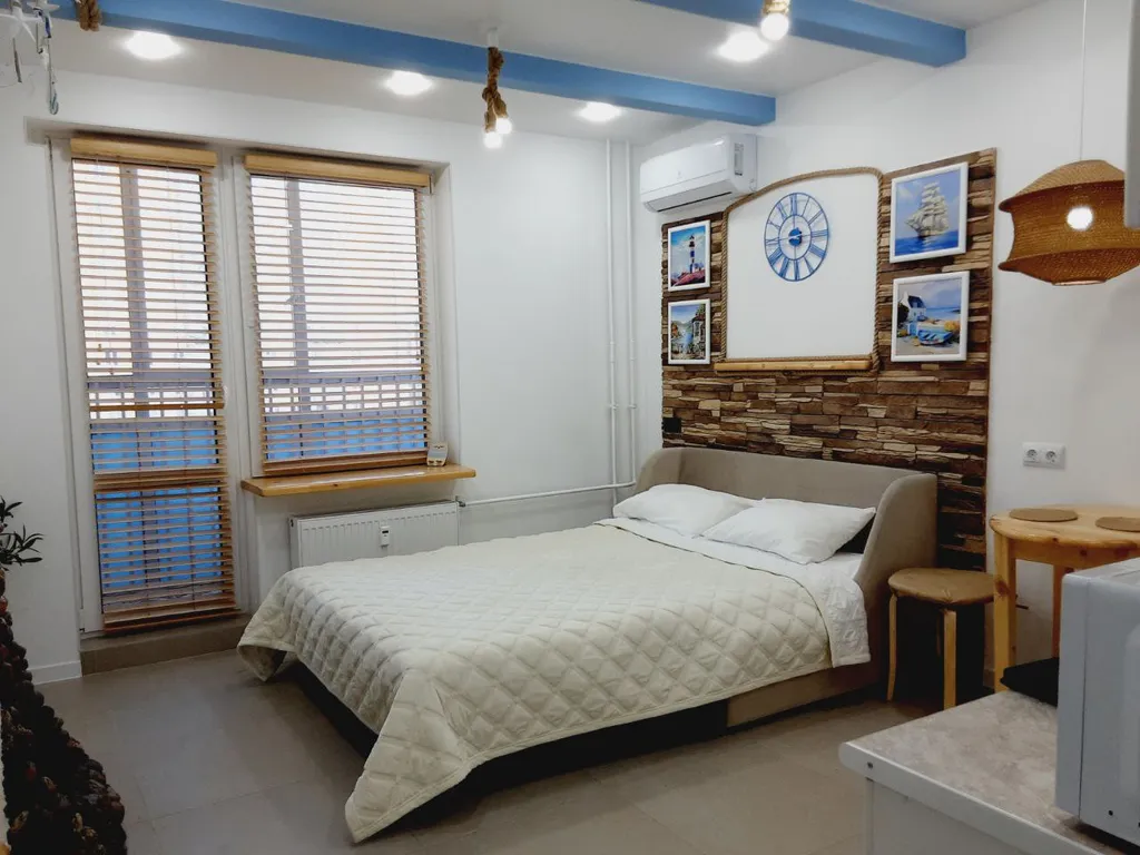 Квартира Студия в средиземноморском стиле рядом с метро Девяткино — аренда посуточно в Мурино