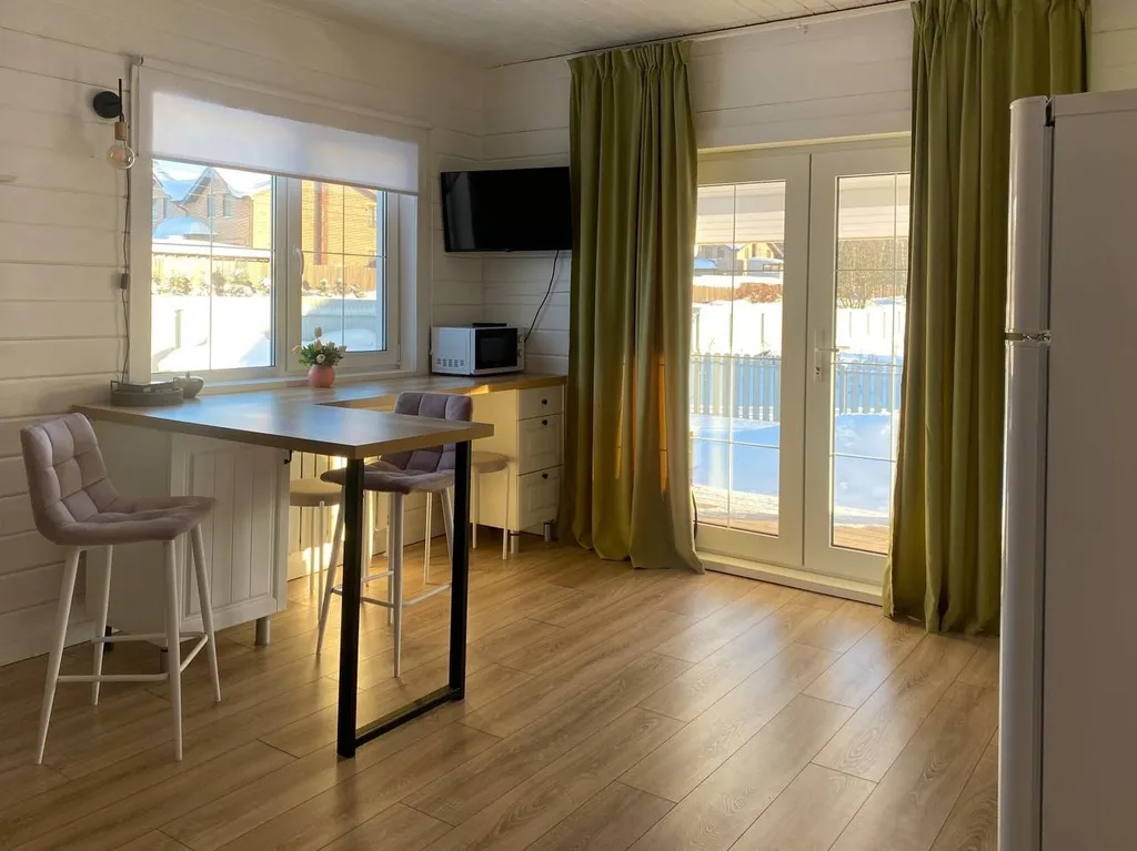 Нoвый уютный дом с баней на дровах