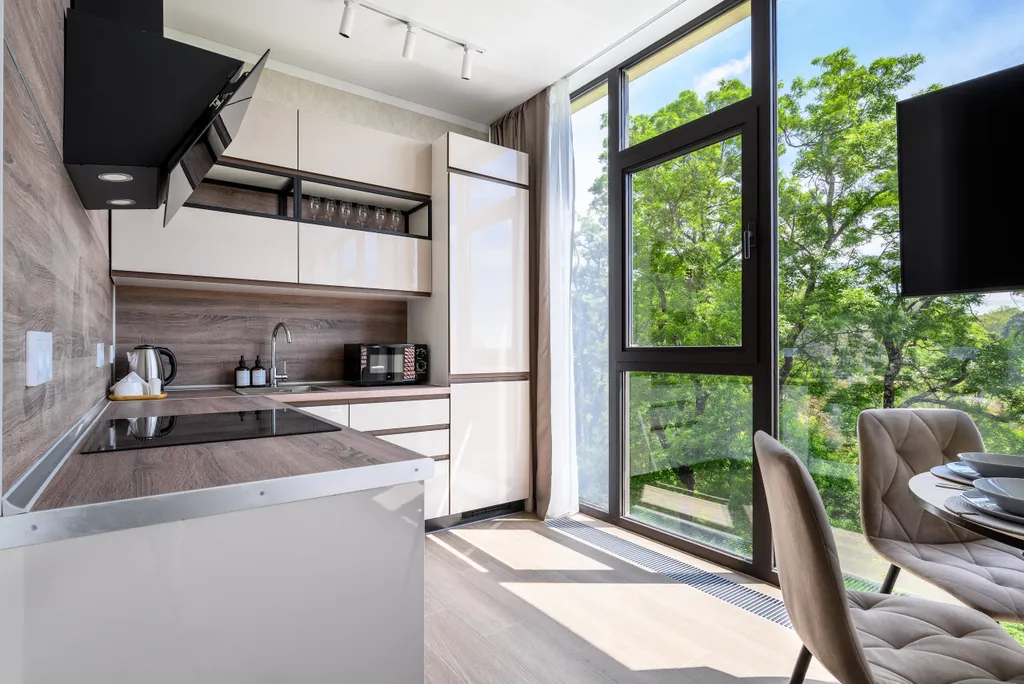 Двухкомнатные апартаменты с панорамным видом в центре