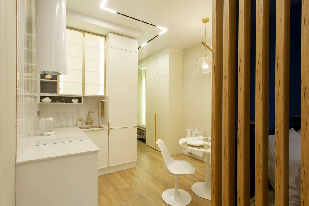 Уютная студия на берегу реки со своей террасой и живописным видом