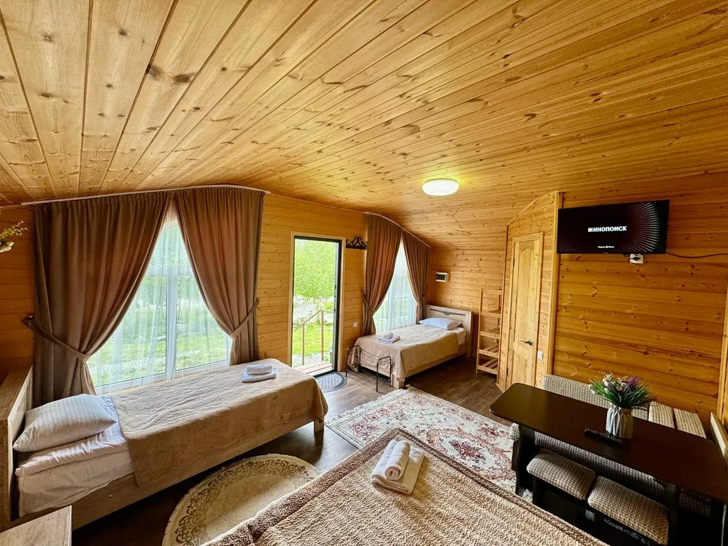 1-комнатный дом с двуспальной кроватью №1 и №4