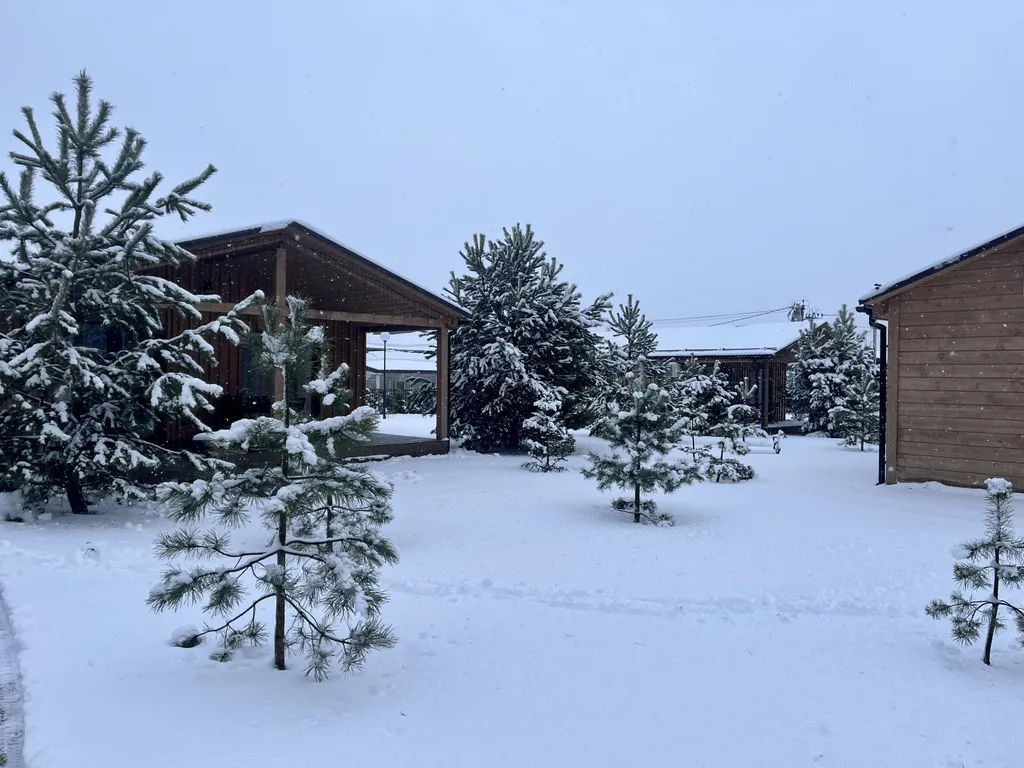 Просторный двухкомнатный коттедж в лесу у пруда