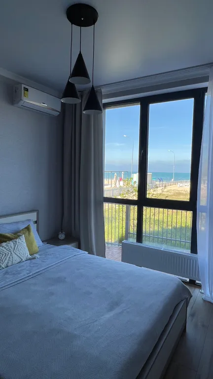 Квартира Квартира Уютная евродвушка на первой линии с видом на море — Анапа