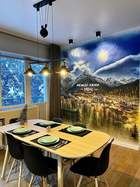 Уютная квартира с видом на лес Dombay flats "Горы"