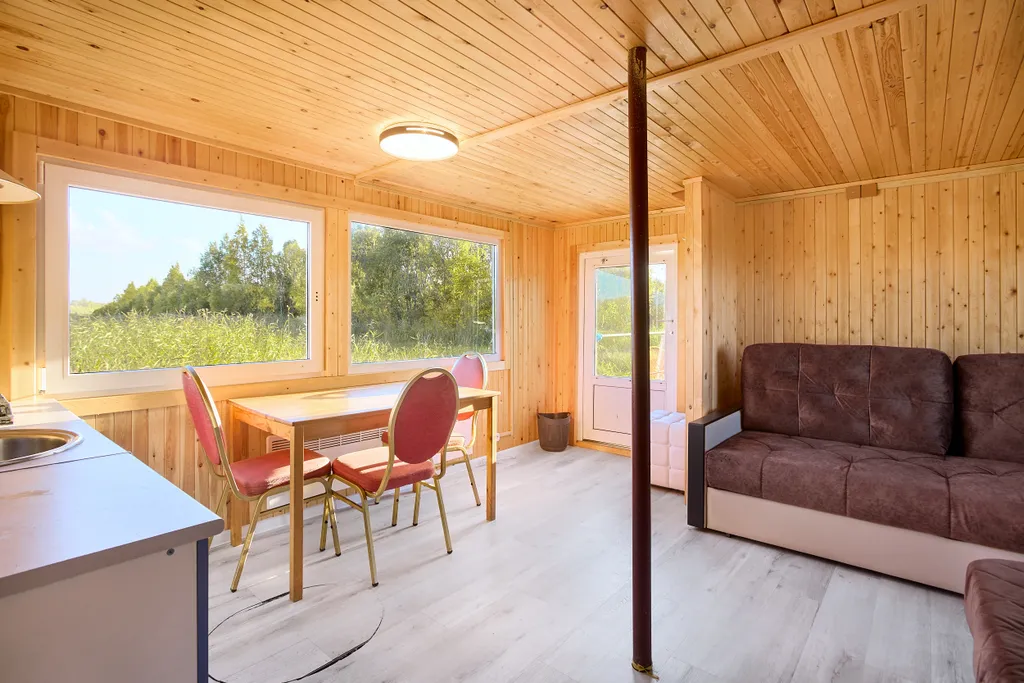 Плавдом Добрый мыс с баней на Онего