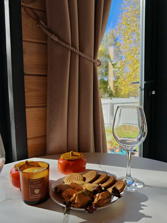 С дровяной сауной и видом на лес и закаты