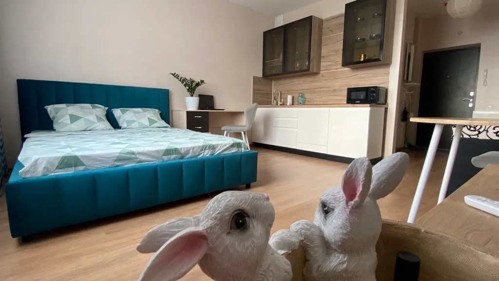 Стильная квартира-студия с шикарным видом — аренда посуточно в Белгород