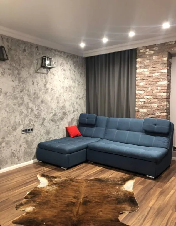 Студия с дизайнерским ремонтом