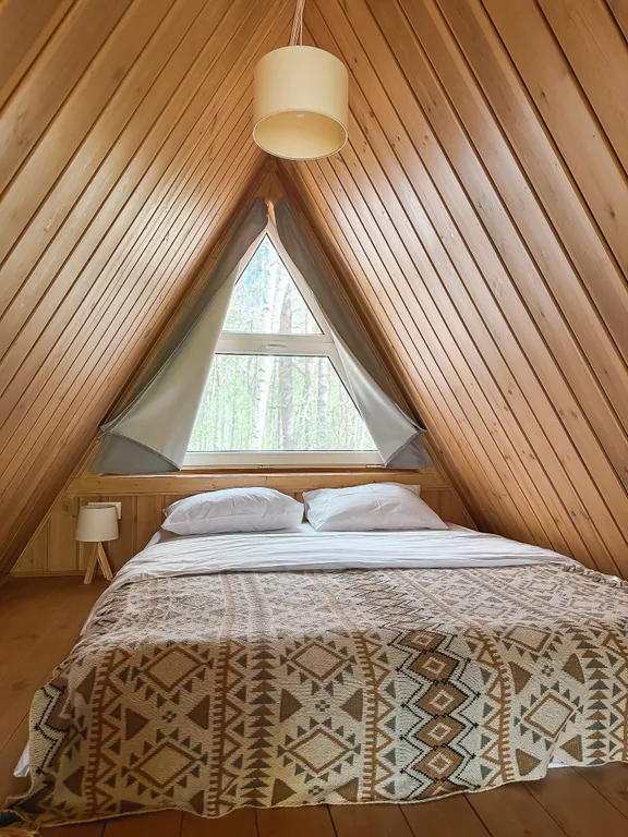 Коттедж Треугольный домик 36м2 с завтраком — Куровское