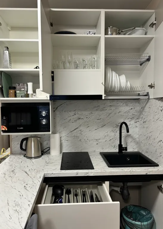 Квартира Квартира Студия в апарт-отеле Путилов Авенир рядом с метро — Санкт-Петербург