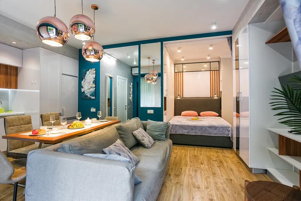 Студия с видом на бесконечную зелень