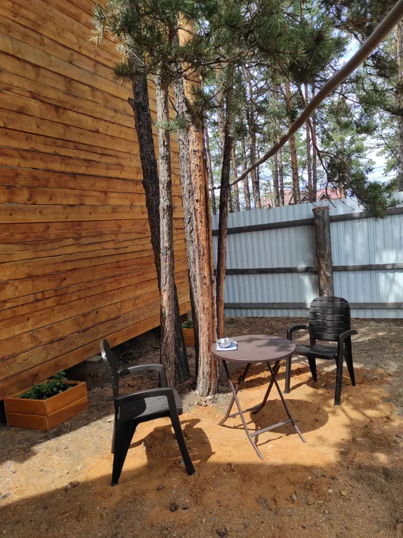 Сосновый отдельный домик