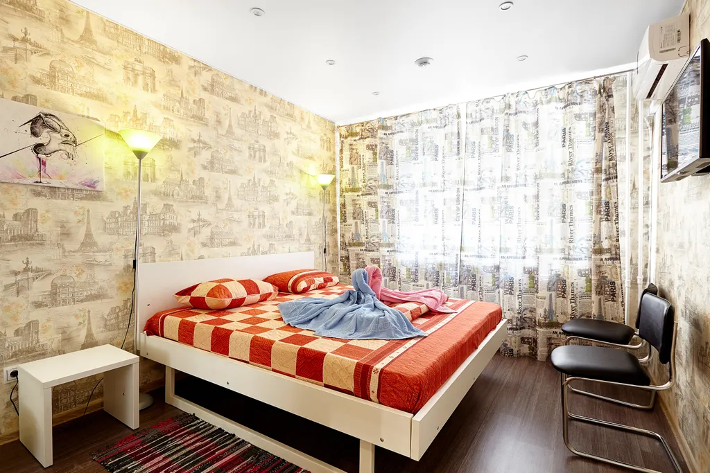 Двухместный семейный номер с одной двуспальной кроватью