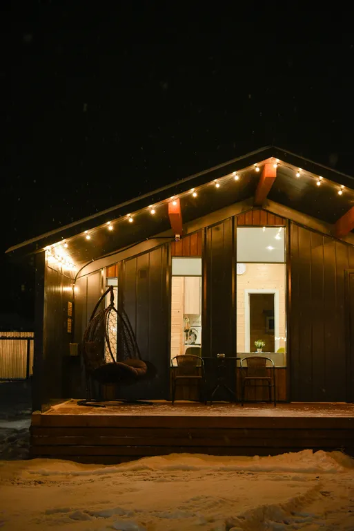 Уютный дом с баней и чаном