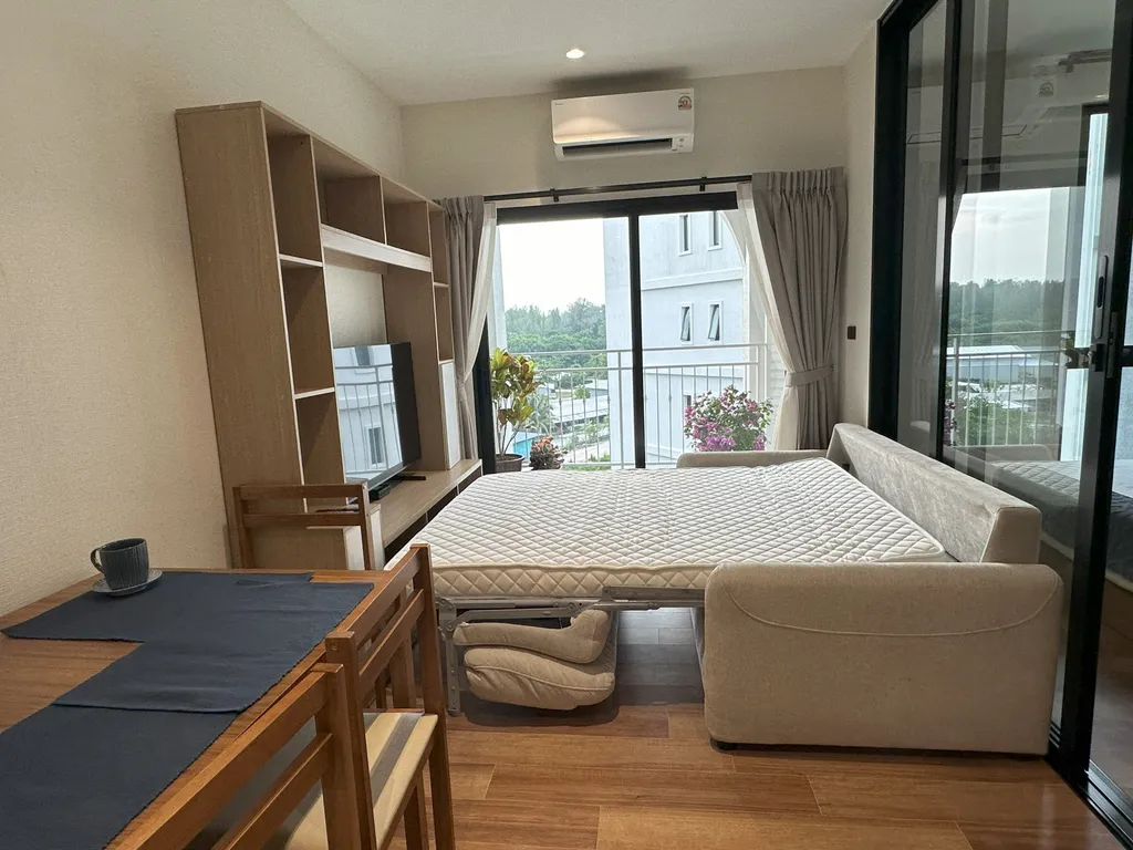 Квартира с одной спальней, пляж Наи Янг, вид на горы и бассейн 6й этаж