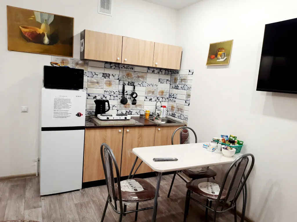 Уютная студия с видом на реку Иртыш