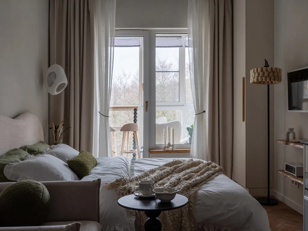 Роскошный апарт Japandi в Курортном районе в доме с бассейном и сауной