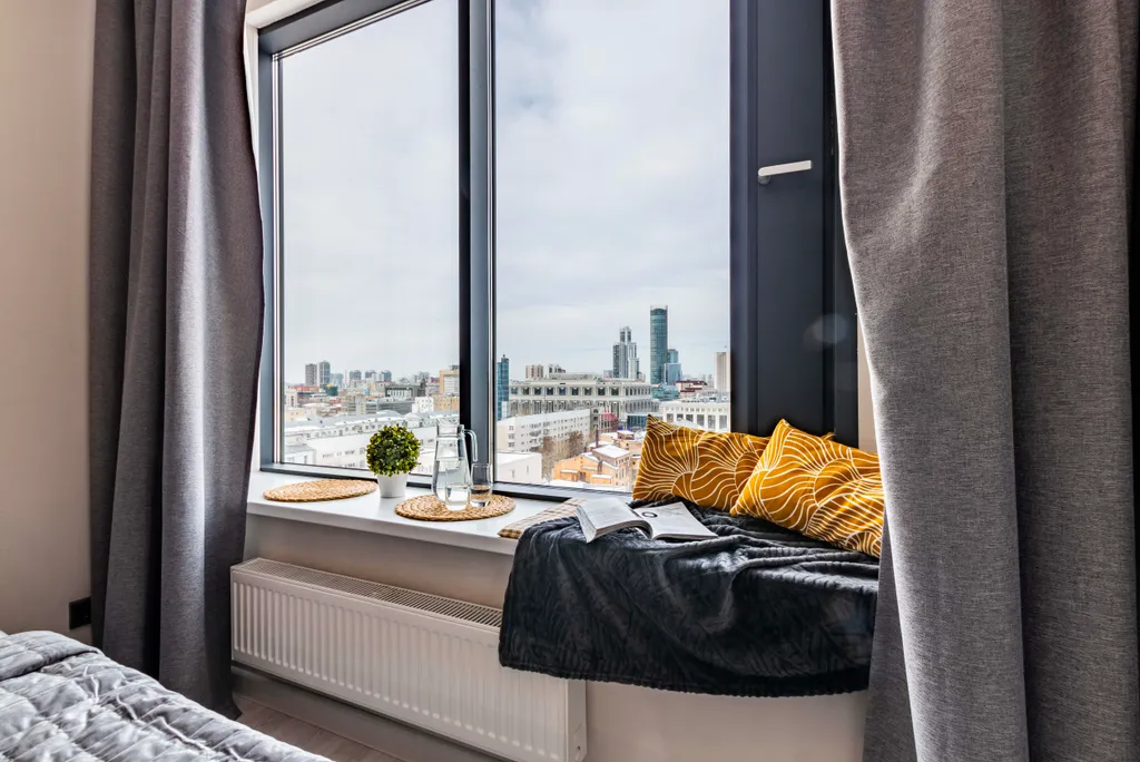 Стильные апартаменты в центре с видом на город