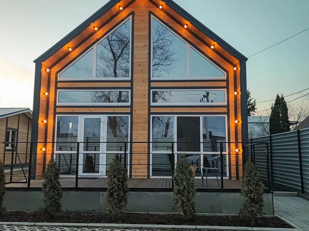 Дом отдыха барнхаус у Волги с баней и банным чаном