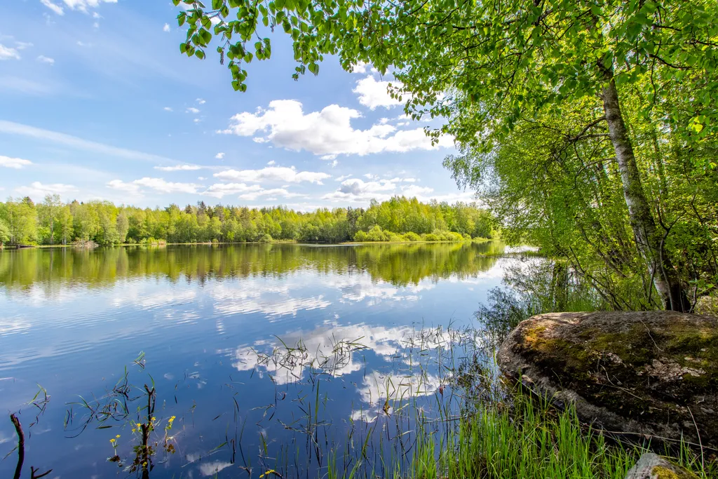 Уютный дом на берегу озера