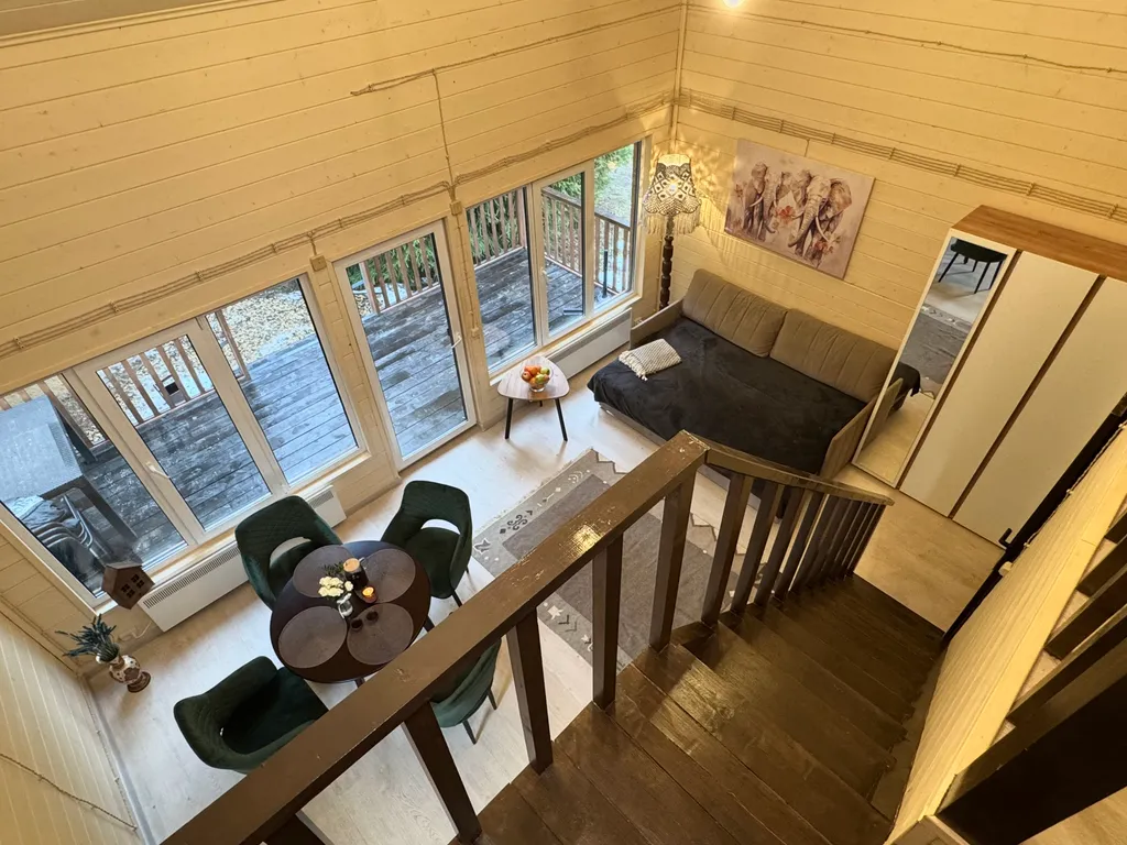 Дом в елях с финской сауной