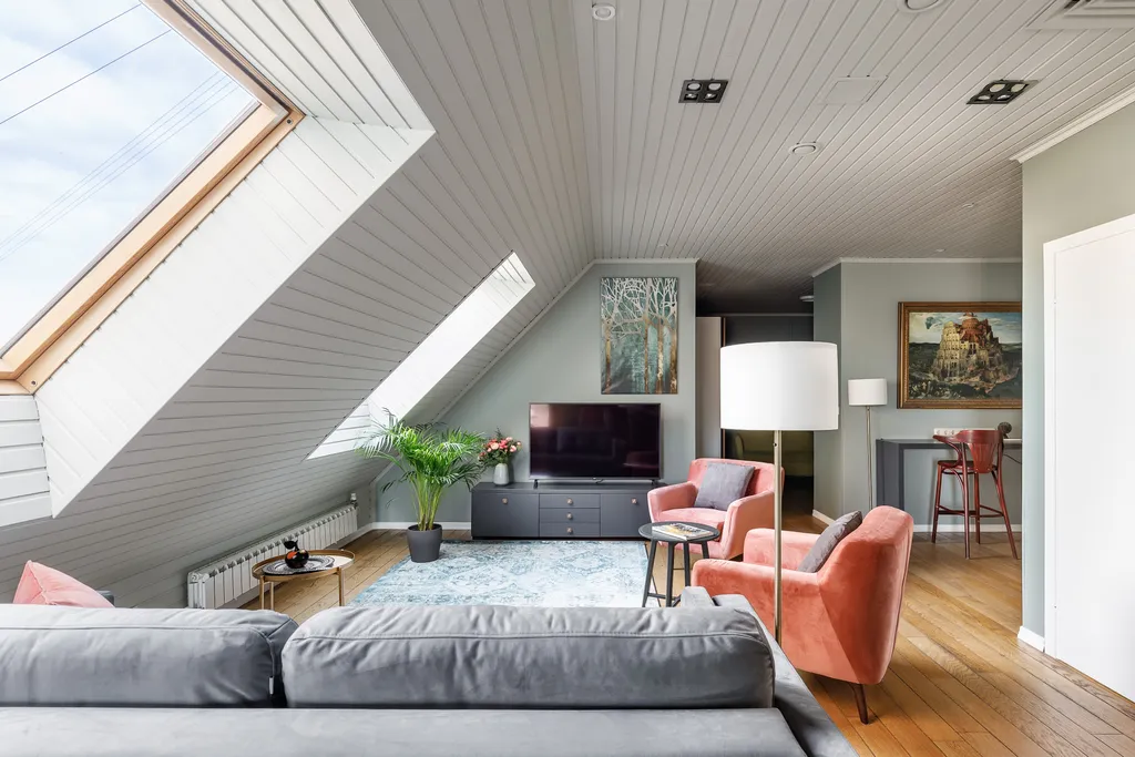 Квартира Квартира Мансарда с видом на город — Санкт-Петербург