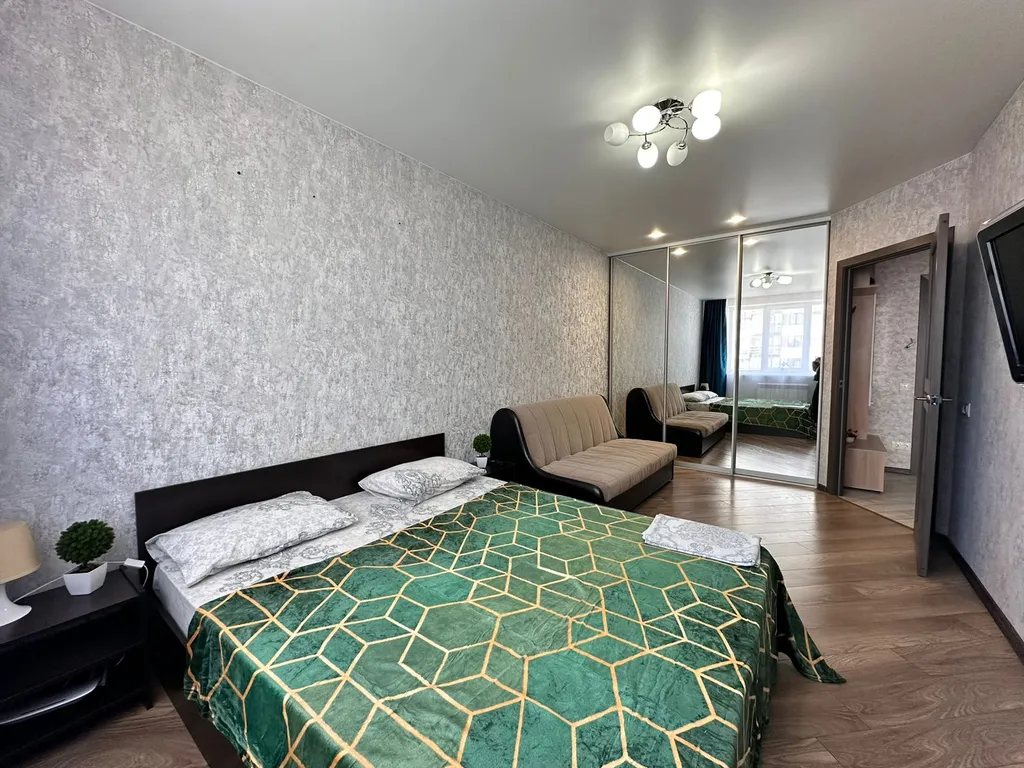 Уютная 1-комнатная квартира в Рязани у Солотчи Современный ремонт, Wi