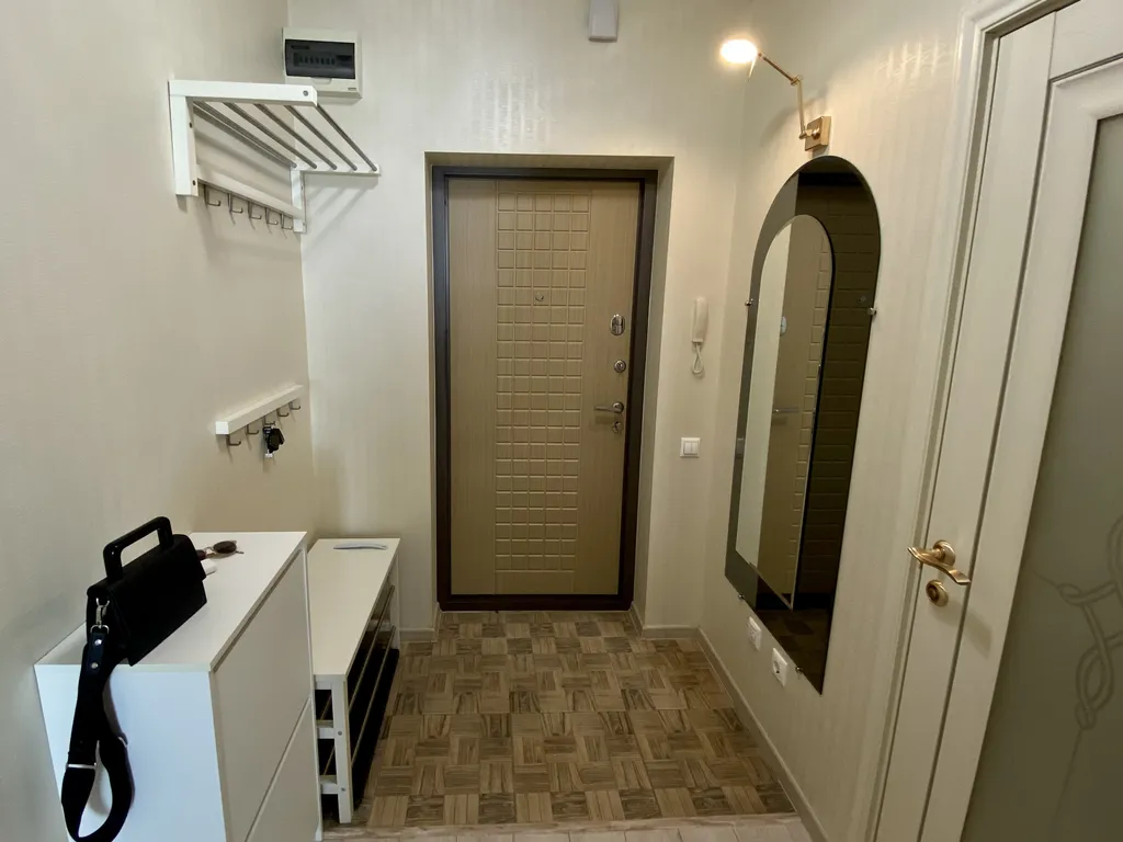 Уютная современная квартира в новом доме с красивым видом на город