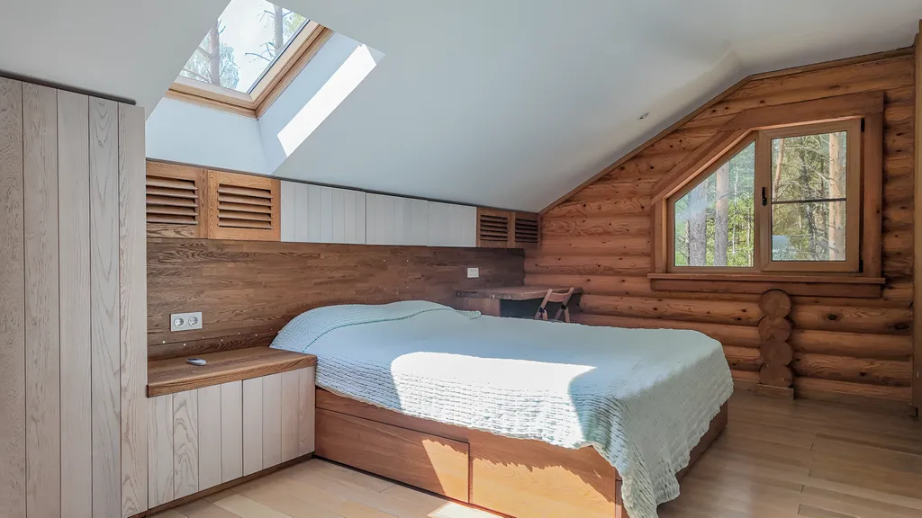 Новогодний дом в лесу