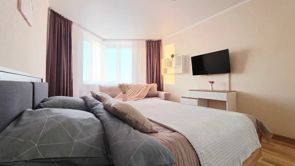 Замечательная квартира в центре с шикарным видом на реку Кама и лес