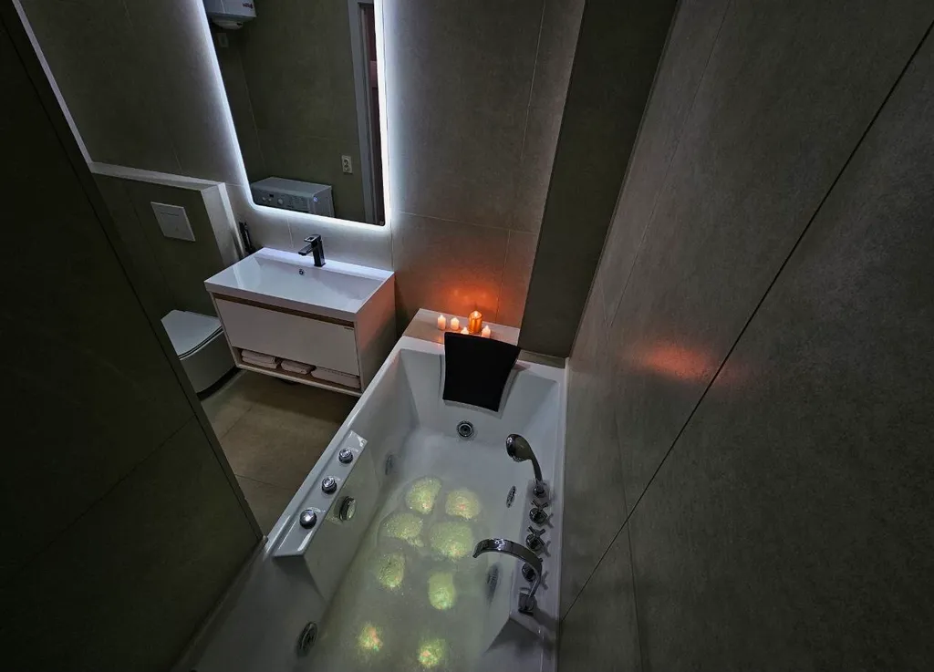 Апартаменты с джакузи и видом на закат